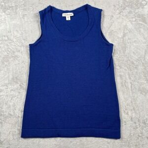 Coldwater Creek Sleeveless Knit Tank Top Women's Size S Blue Casual